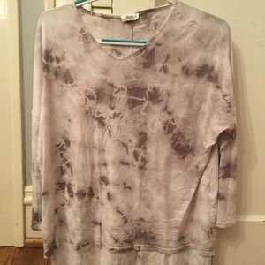 Long sleeve tie dye top